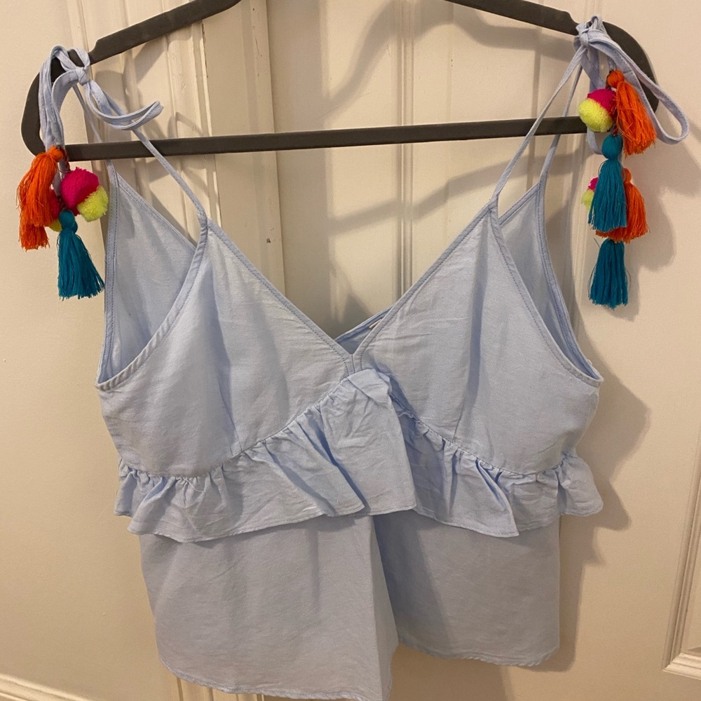 Zara pompom top